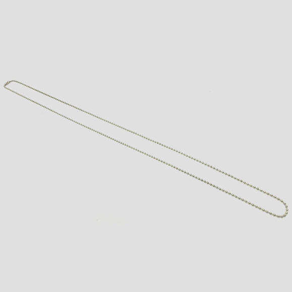 Other - Silver Ball Chain 2mm Badge ID Holder Lanyard Breakaway Clasp 36" LOT of 21